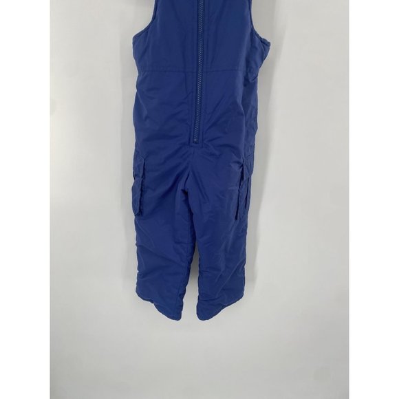 OshKosh BGosh Toddler Kids Ski Snow Bib Overalls Navy Blue Front Zip Size 5 - Picture 2 of 5